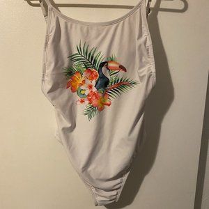 Tropical One Piece Swimsuit - Size L